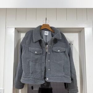 OAT Gray Sherpa Jacket